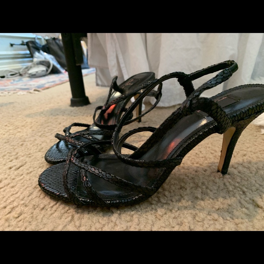 Black strappy sandals